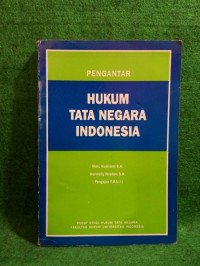 Image of Pengantar Hukum Tata Negara Indonesia