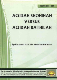 Image of Aqidah Shohihah Versus Aqidah Bathilah